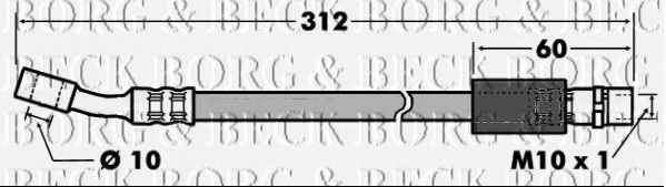 Тормозной шланг BORG & BECK BBH6747