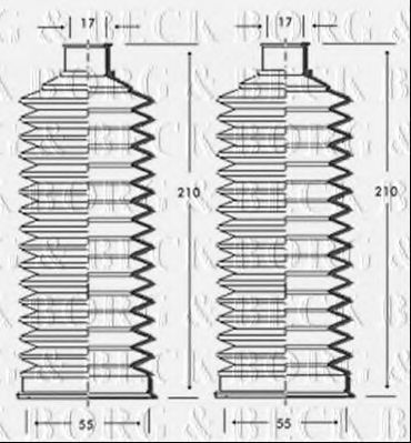 Пыльник, рулевое управление BORG & BECK BSG3237