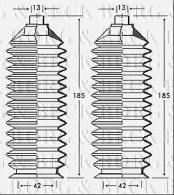 Пыльник, рулевое управление BORG & BECK BSG3240