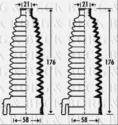 Пыльник, рулевое управление BORG & BECK BSG3281