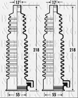 Пыльник, рулевое управление BORG & BECK BSG3301