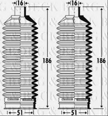 Пыльник, рулевое управление BORG & BECK BSG3319