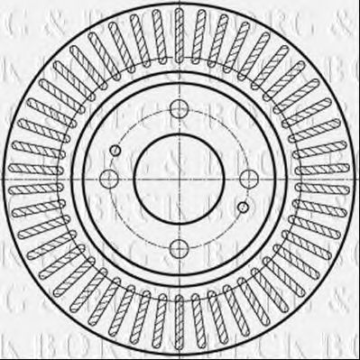 Тормозной диск BORG & BECK BBD5359