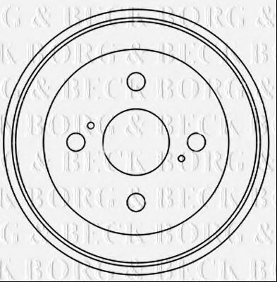 Тормозной барабан BORG & BECK BBR7246