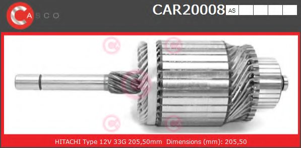 Якорь, стартер CASCO CAR20008AS