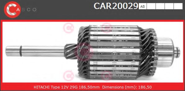 Якорь, стартер CASCO CAR20029AS
