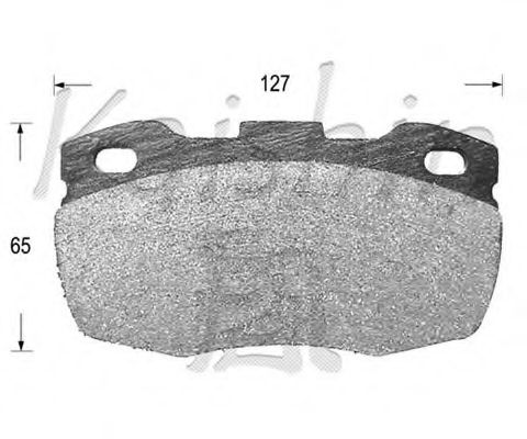 Комплект тормозных колодок, дисковый тормоз KAISHIN D10100
