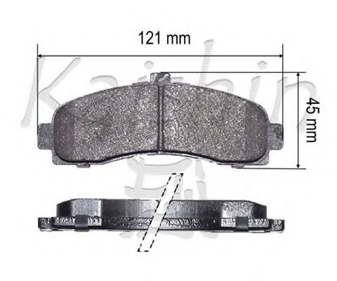 Комплект тормозных колодок, дисковый тормоз BEISSBARTH D1191