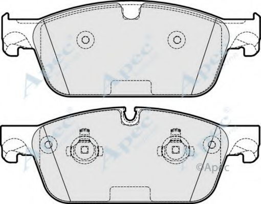 Комплект тормозных колодок, дисковый тормоз APEC braking PAD1914