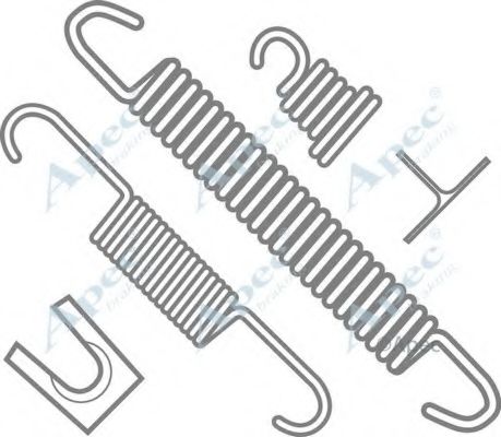 Комплектующие, тормозная колодка APEC braking KIT633