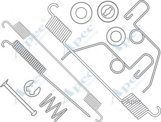 Комплектующие, тормозная колодка APEC braking KIT867