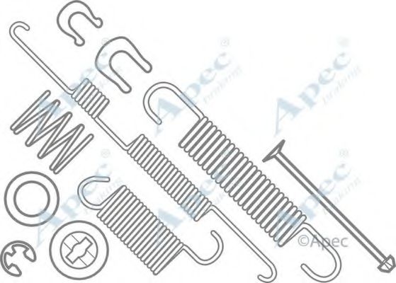 Комплектующие, тормозная колодка APEC braking KIT954