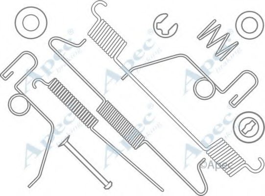 Комплектующие, тормозная колодка APEC braking KIT863