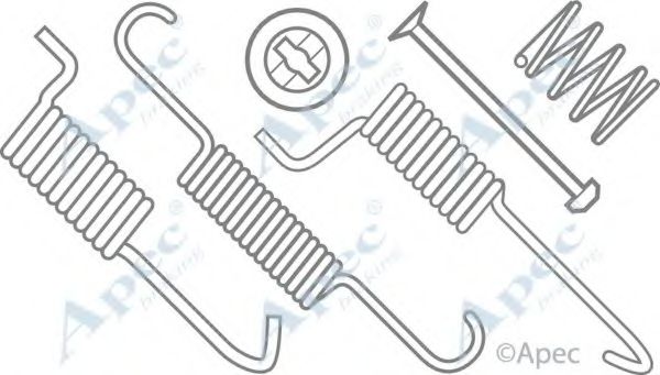 Комплектующие, тормозная колодка APEC braking KIT978
