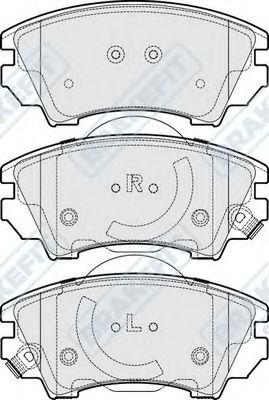 Комплект тормозных колодок, дисковый тормоз APEC braking PD3253