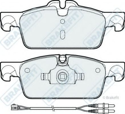 Комплект тормозных колодок, дисковый тормоз APEC braking PD3275