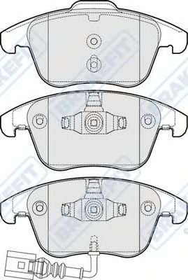 Комплект тормозных колодок, дисковый тормоз APEC braking PD3243