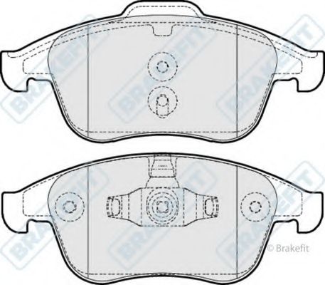 Комплект тормозных колодок, дисковый тормоз APEC braking PD3241