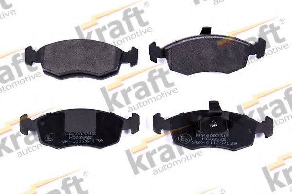 Комплект тормозных колодок, дисковый тормоз KRAFT AUTOMOTIVE 6003315