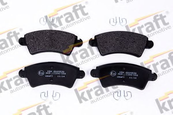 Комплект тормозных колодок, дисковый тормоз KRAFT AUTOMOTIVE 6005538
