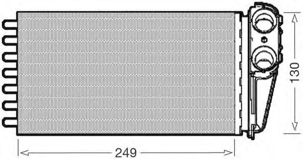 Теплообменник, отопление салона CTR 1228055