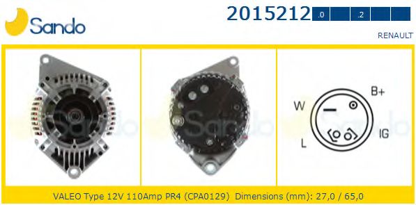 Генератор SANDO 2015212.0