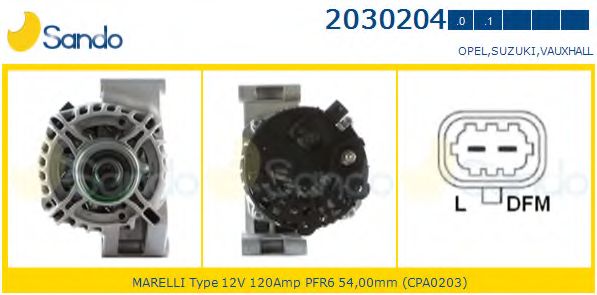Генератор SANDO 2030204.0