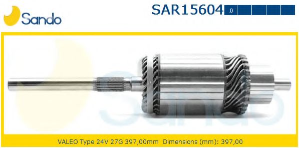Якорь, стартер SANDO SAR15604.0