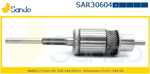 Якорь, стартер SANDO SAR30604.0