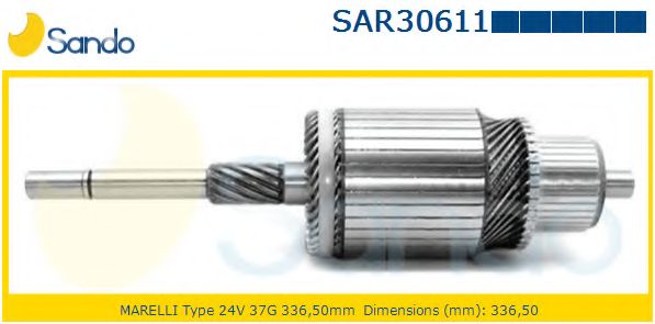 Якорь, стартер SANDO SAR30611.9