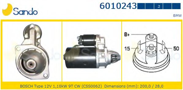 Стартер SANDO 6010243.2