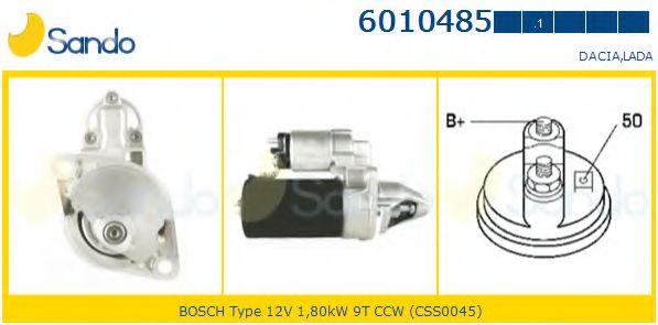 Стартер SANDO 6010485.1