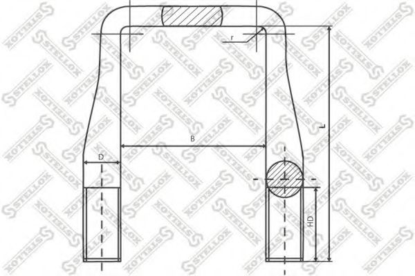 Стремянка рессоры SAMPA 090047