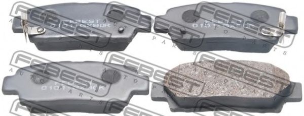 Комплект тормозных колодок, дисковый тормоз FEBEST 0101-GX90R