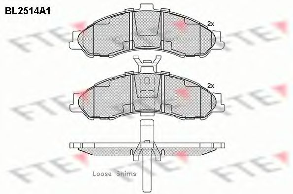 Комплект тормозных колодок, дисковый тормоз ICER 181757