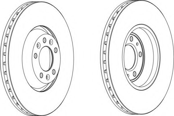 Тормозной диск FERODO DDF1274-1