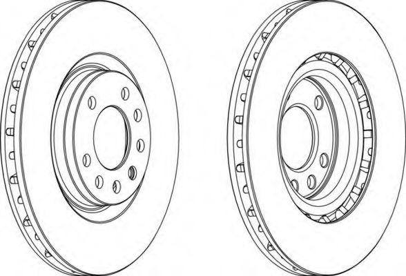 Тормозной диск FERODO DDF1512-1