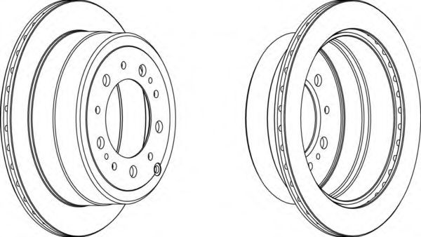 Тормозной диск FERODO DDF1597-1