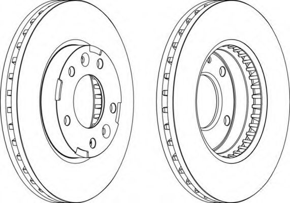 Тормозной диск FERODO DDF1629-1