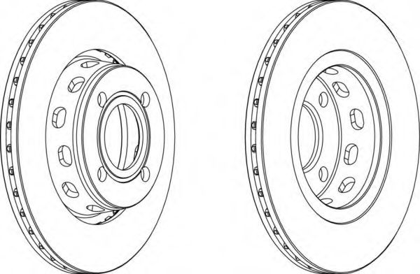 Тормозной диск FERODO DDF517-1