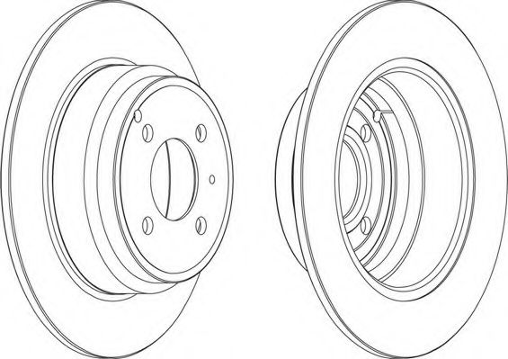 Тормозной диск FERODO DDF551-1