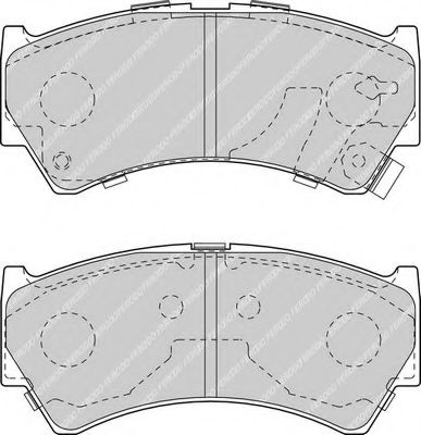 Комплект тормозных колодок, дисковый тормоз FERODO 23795