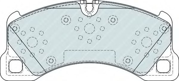 Комплект тормозных колодок, дисковый тормоз FERODO FDB4064