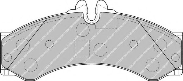 Комплект тормозных колодок, дисковый тормоз FERODO FVR1879