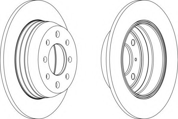 Тормозной диск FERODO DDF002