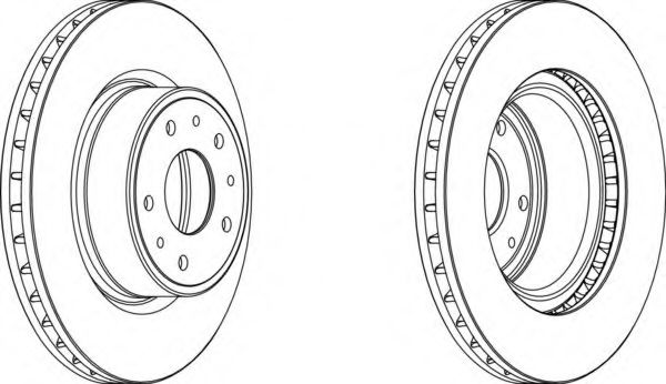 Тормозной диск FERODO DDF1019