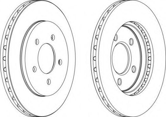 Тормозной диск FERODO DDF1058