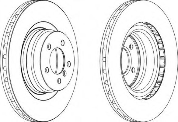 Тормозной диск FERODO DDF1435
