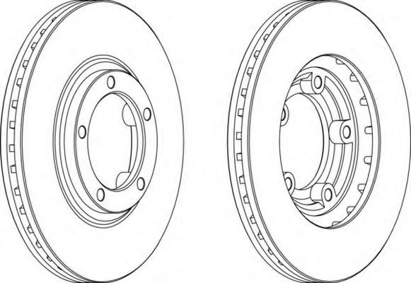 Тормозной диск FERODO DDF1822