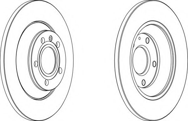 Тормозной диск FERODO DDF1850C